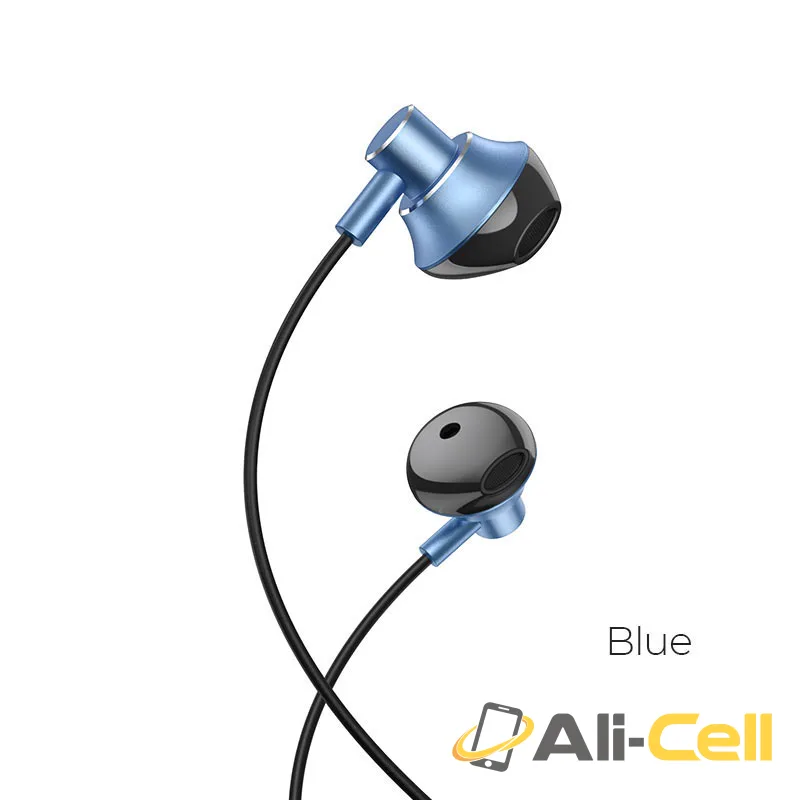 Wired earphones 3.5mm “M75 Belle” with mic (M75 Blue)