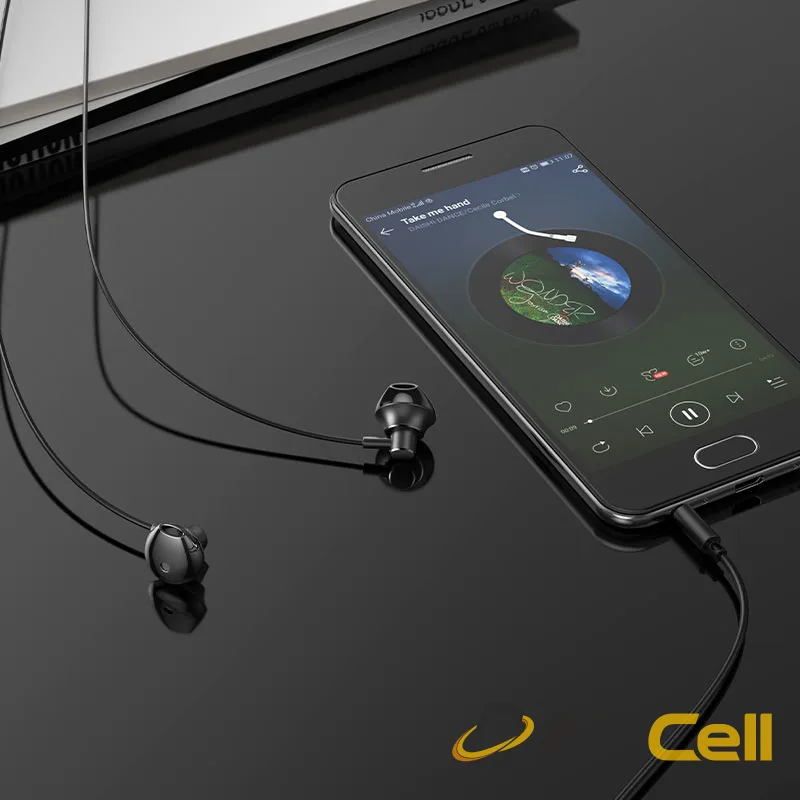 Wired earphones 3.5mm “M75 Belle” with mic (M75 Silver) — 6