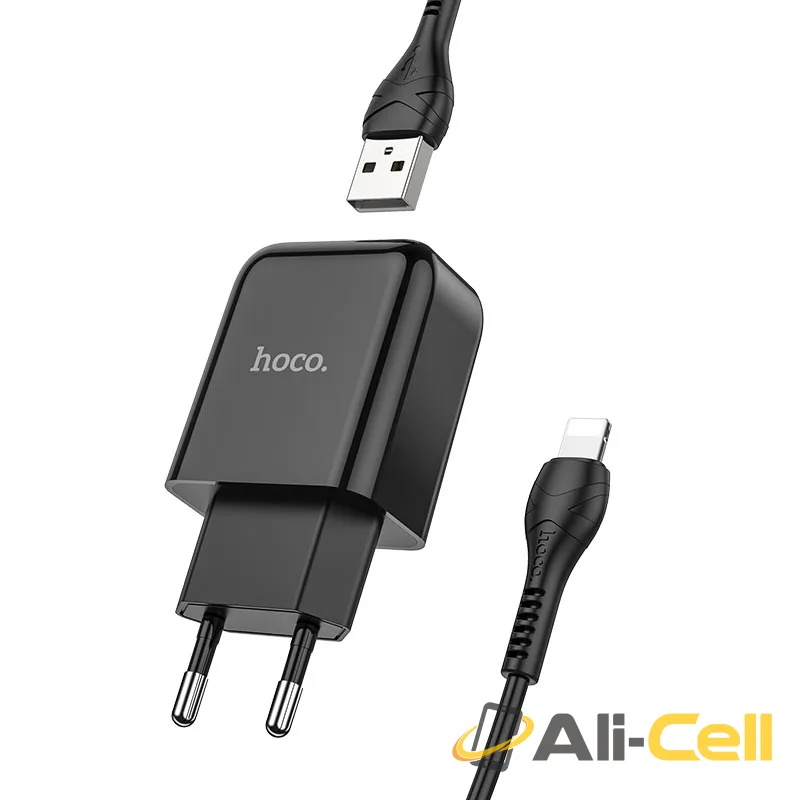 Wall charger “N2 Vigour” EU plug set with cable (N2 Micro Usb Black, Set With Micro Usb Cable) — 2