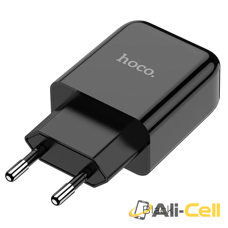 Wall charger “N2 Vigour” EU plug set with cable (N2 Black, Single)