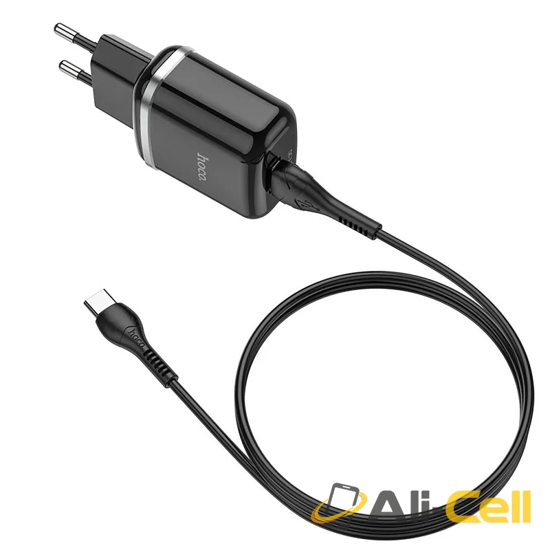 Wall charger “N3 Vigour” QC3.0 EU plug set with cable (N3 Type C White, Set With Type C Cable) — 3