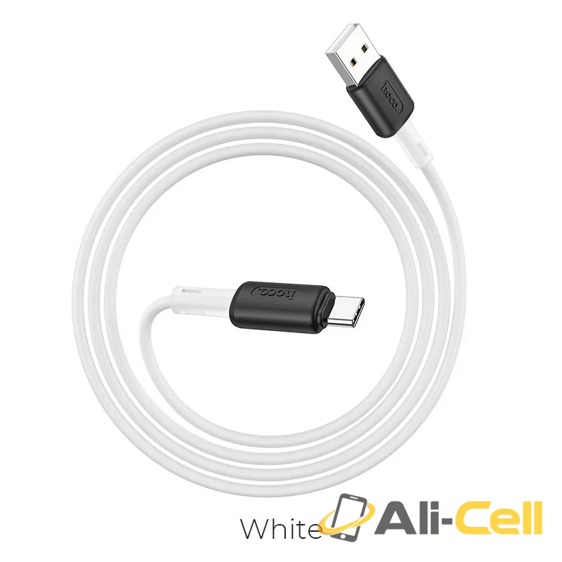 Cable USB to Type-C “X48 Soft Silicone” charging data sync (X48 Type C White, 1.0m)