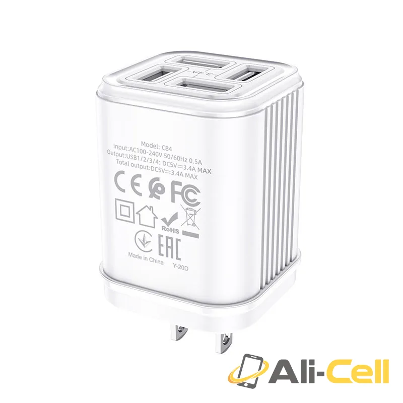 Wall charger “C84 Resolute” US plug (C84 White) — 4