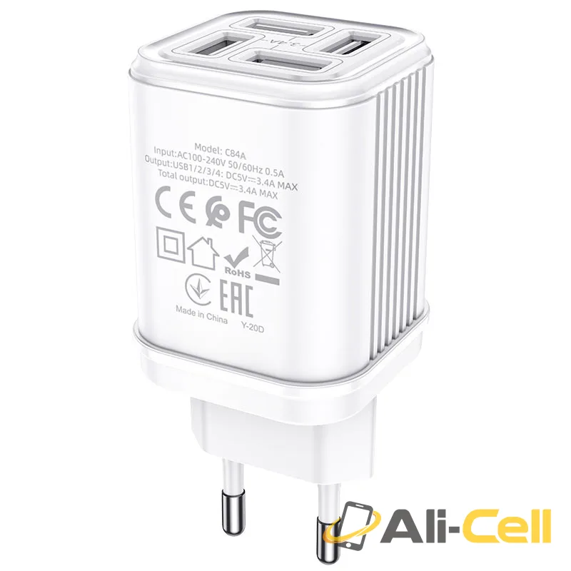 Wall charger “C84A Resolute” EU plug (C84a White) — 4