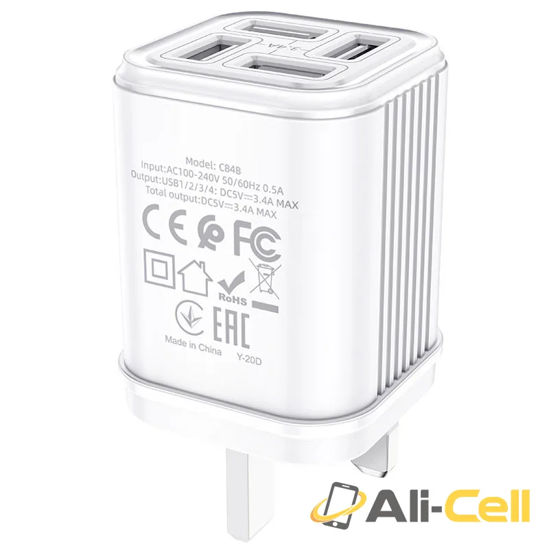 Wall charger “C84B Resolute” UK plug (C84b Black) — 4