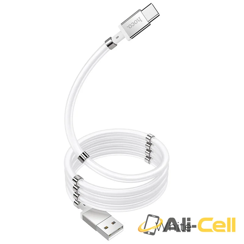 Cable USB to Type-C “U91 Magic magnetic” for charging (U91 Type C White, 1.0m)