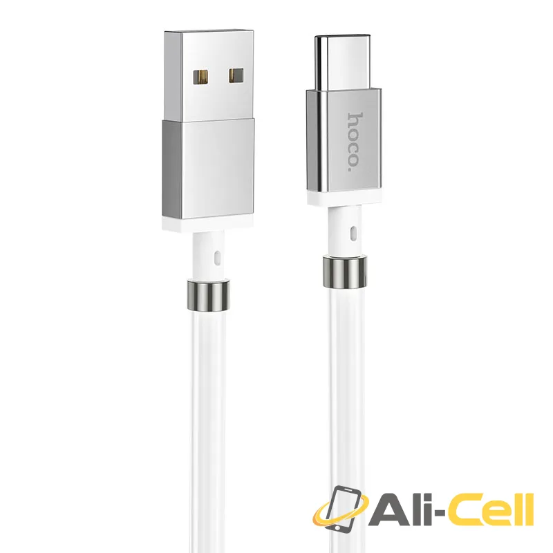 Cable USB to Type-C “U91 Magic magnetic” for charging (U91 Type C White, 1.0m) — 2