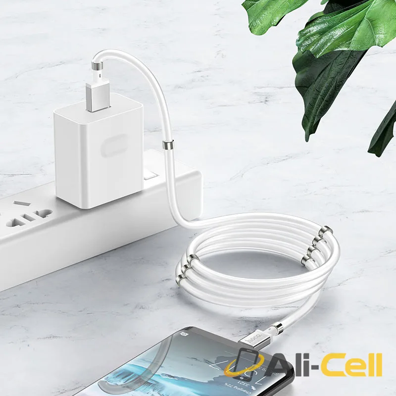 Cable USB to Type-C “U91 Magic magnetic” for charging (U91 Type C White, 1.0m) — 6