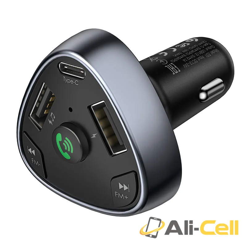 Car charger “E51 Road treasure” BT FM transmitter (E51 Black) — 3