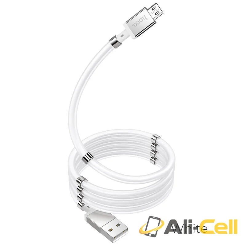 Cable USB to Micro-USB “U91 Magic magnetic” for charging (U91 Micro Usb White, 1.0m)