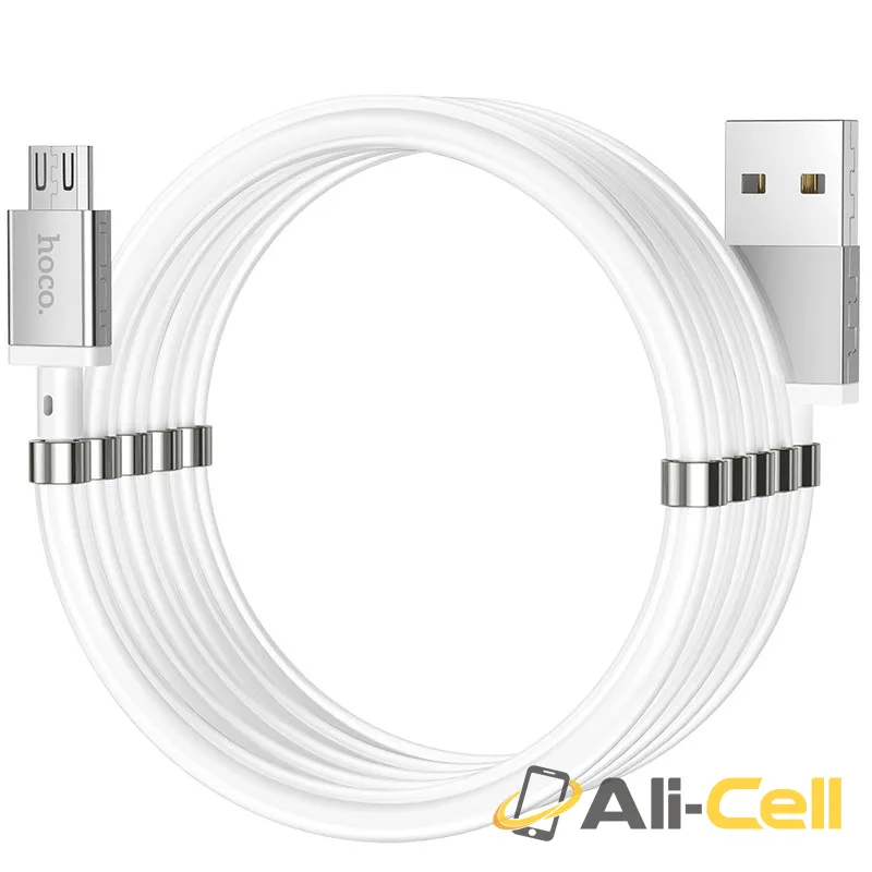 Cable USB to Micro-USB “U91 Magic magnetic” for charging (U91 Micro Usb White, 1.0m) — 3