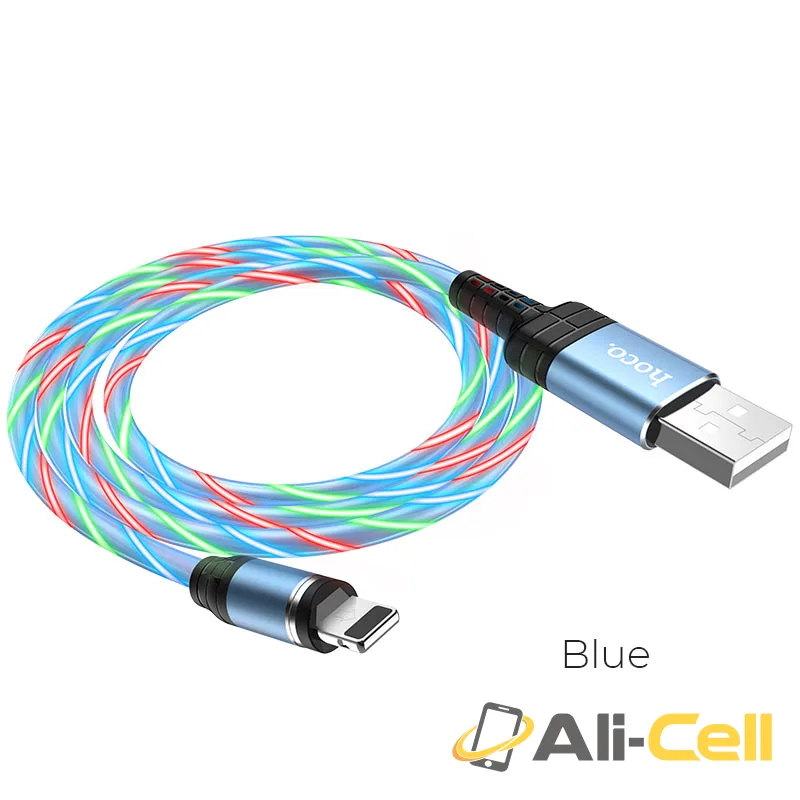 Cable USB to Lightning “U90 Ingenious streamer” for charging (U90 Lightning Blue, 1.0m)