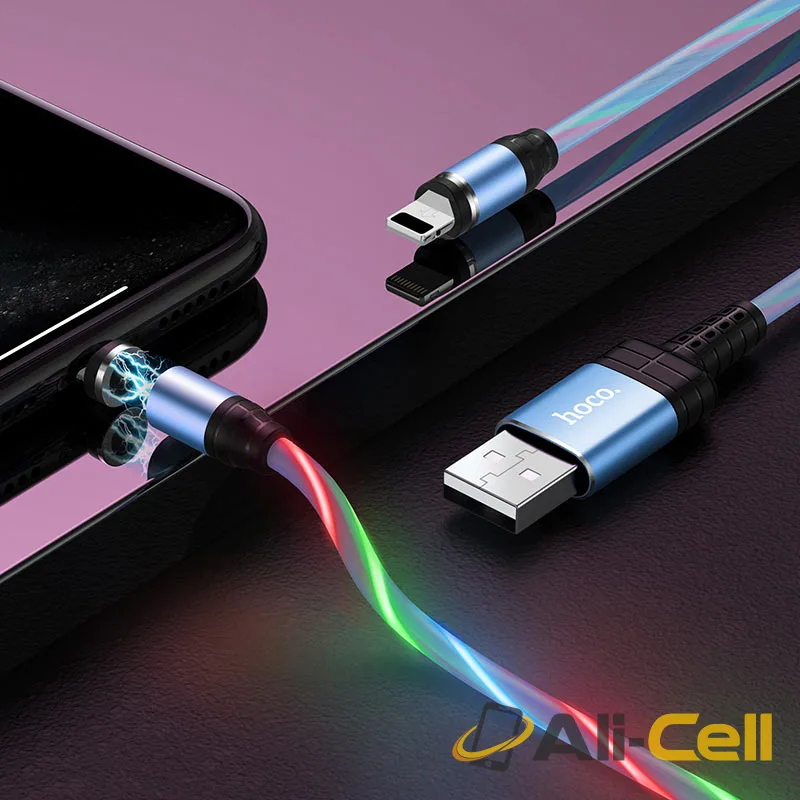 Cable USB to Lightning “U90 Ingenious streamer” for charging (U90 Lightning Blue, 1.0m) — 6
