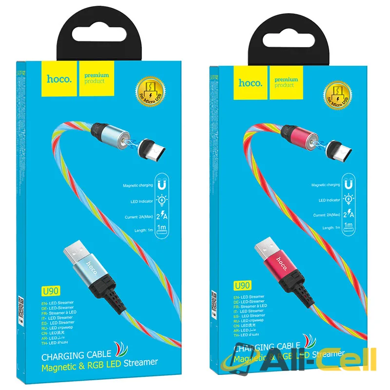 Cable USB to Micro-USB “U90 Ingenious streamer” for charging (U90 Micro Usb Red, 1.0m) — 7