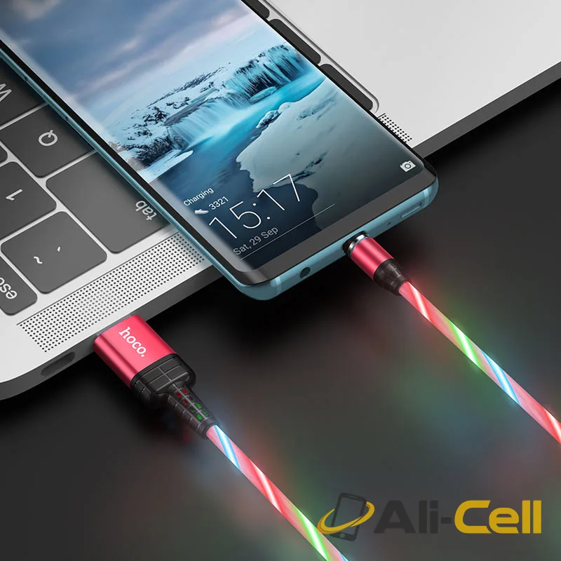 Cable USB to Type-C “U90 Ingenious streamer” for charging (U90 Type C Red, 1.0m) — 5