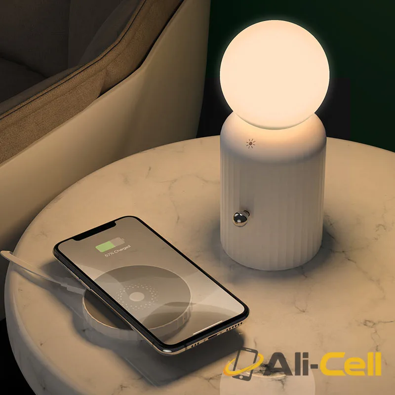 Night light “H8 Jewel” with wireless charger (H8 White) — 4