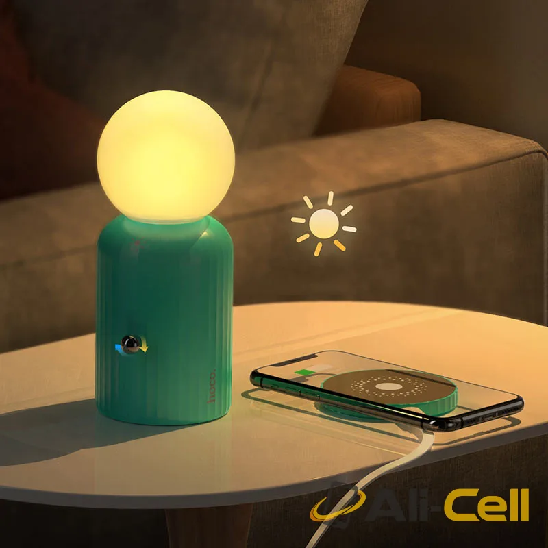 Night light “H8 Jewel” with wireless charger (H8 White) — 5