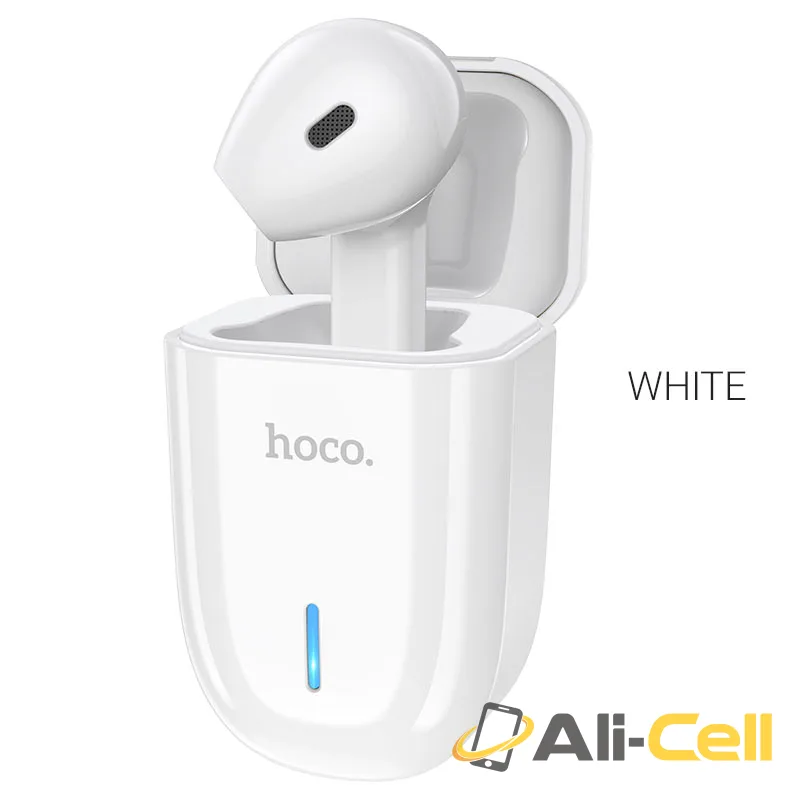 Wireless headset “E55 Flicker” with charging case (E55 White)