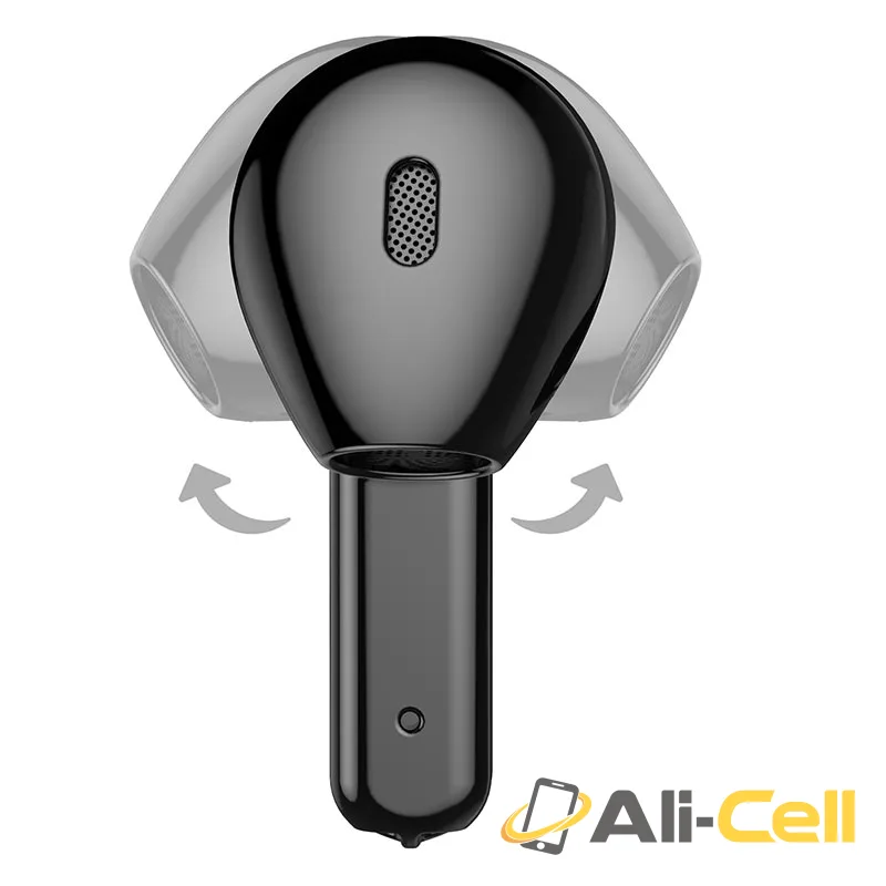 Wireless headset “E55 Flicker” with charging case (E55 White) — 3