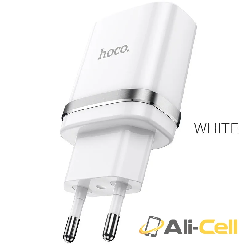 Wall charger “N1 Ardent” EU plug set with cable (N1 White, Single)