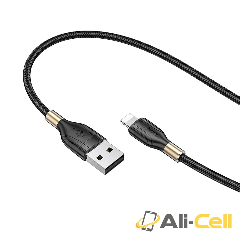 Cable USB to Lightning “U92 Gold collar” charging data sync (U92 Lightning Red, 1.2m) — 4