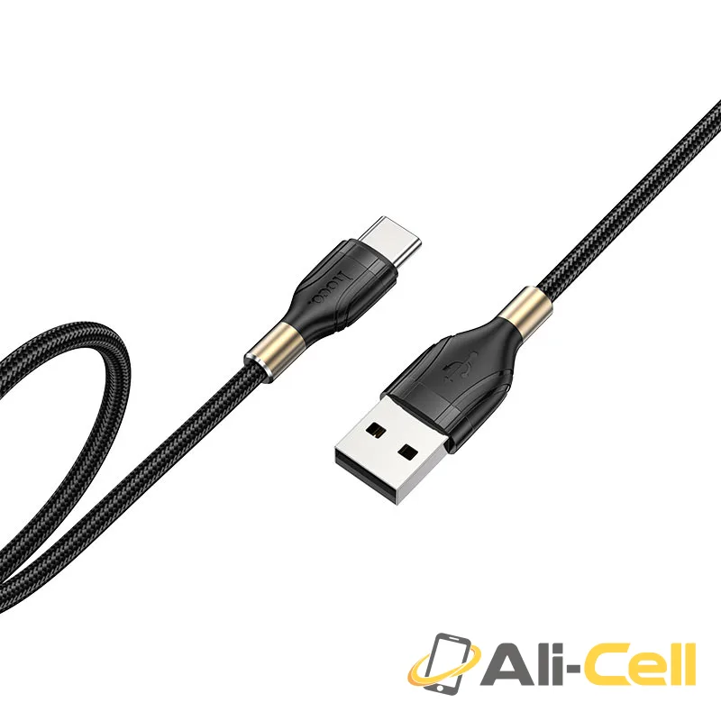 Cable USB to Type-C “U92 Gold collar” charging data sync (U92 Type C Red, 1.2m) — 4