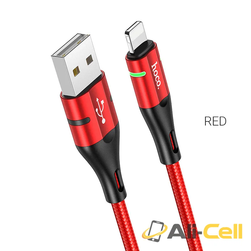 Cable USB to Lightning “U93 Shadow” charging data sync (U93 Lightning Red, 1.2m)