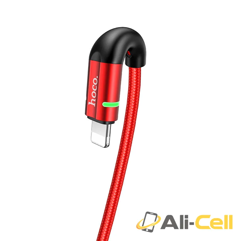 Cable USB to Lightning “U93 Shadow” charging data sync (U93 Lightning Red, 1.2m) — 3