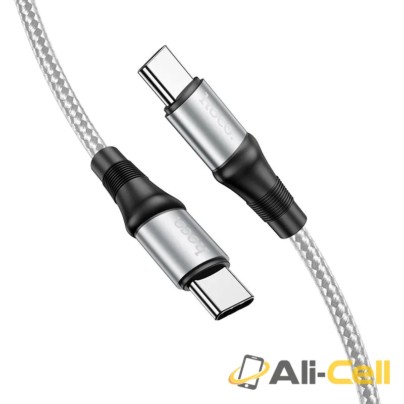 Cable Type-C to Type-C “X50 Exquisito” 100W charging data sync (X50 100w Type C Gray, 2m) — 3