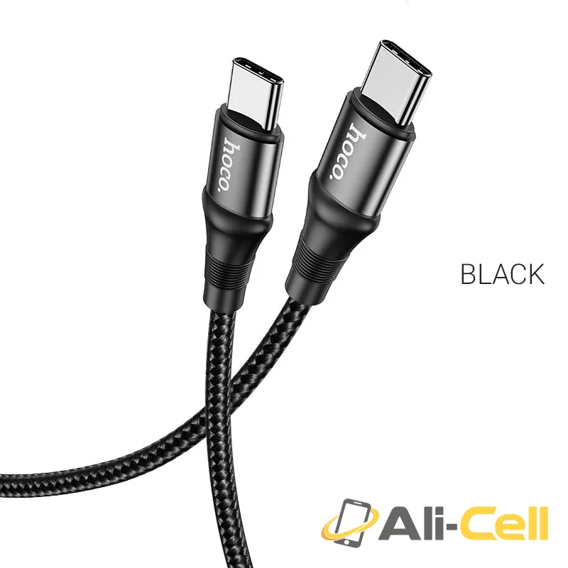 Cable Type-C to Type-C “X50 Exquisito” 100W charging data sync (X50 100w Type C Black, 1.0m)