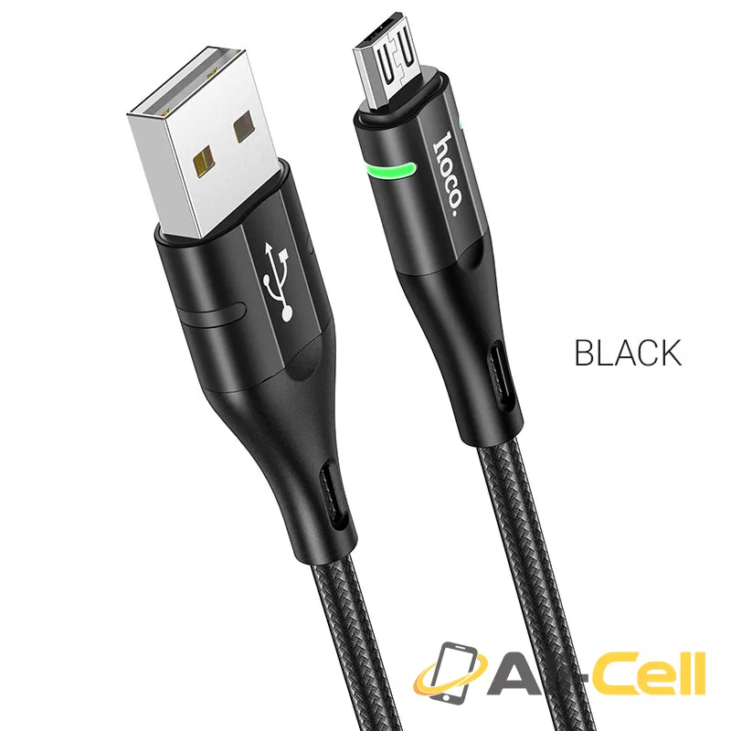 Cable USB to Micro-USB “U93 Shadow” charging data sync (U93 Micro Usb Black, 1.2m)