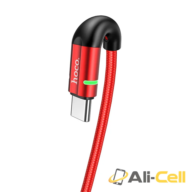 Cable USB to Type-C “U93 Shadow” charging data sync (U93 Type C Red, 1.2m) — 4