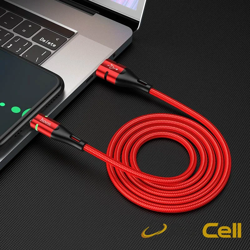 Cable USB to Type-C “U93 Shadow” charging data sync (U93 Type C Red, 1.2m) — 6