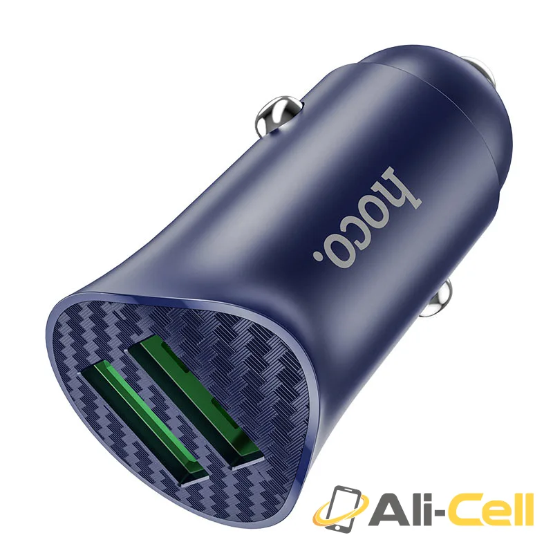 Car charger “Z39 Farsighted” QC3.0 dual port set with cable (Z39 Lightning Blue, Set With Lightning Cable) — 4