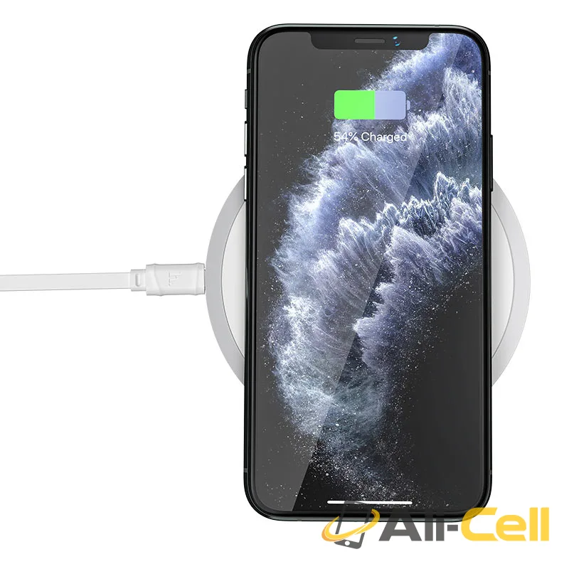 Wireless charger “CW26 Powerful” 15W tabletop charging dock (Cw26 White) — 3
