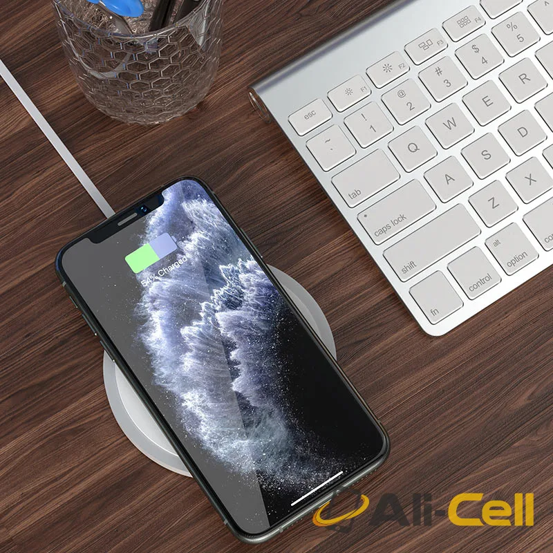 Wireless charger “CW26 Powerful” 15W tabletop charging dock (Cw26 White) — 6