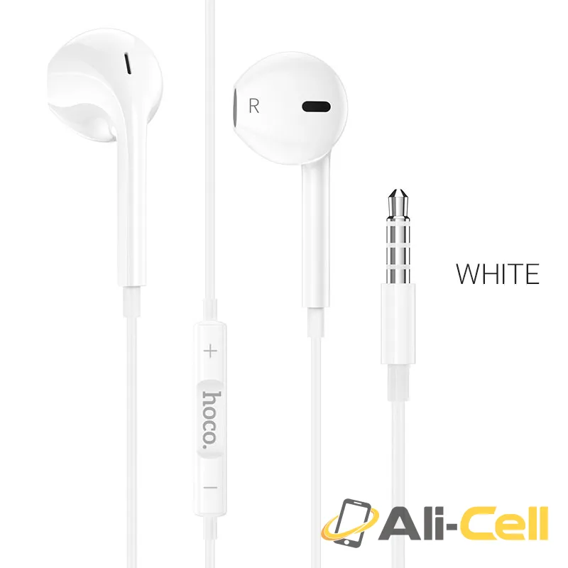 Wired earphones 3.5mm “M80 Original series” with mic (set 20pcs) (M80 Set White)