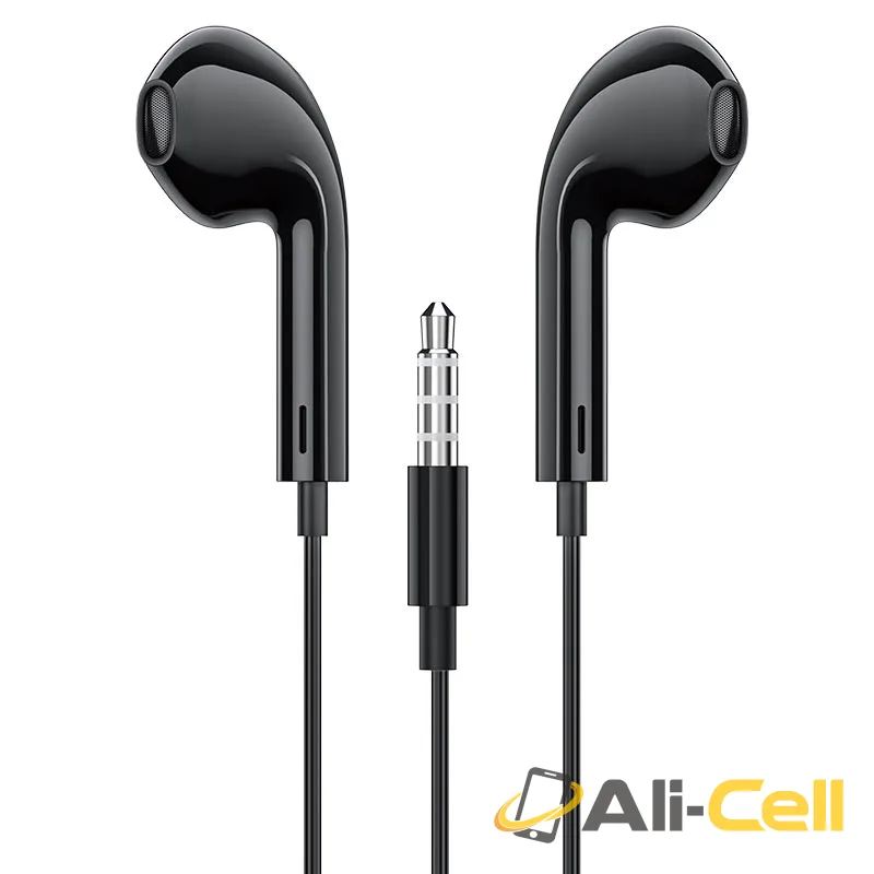 Wired earphones 3.5mm “M80 Original series” with mic (set 20pcs) (M80 Set Black) — 3