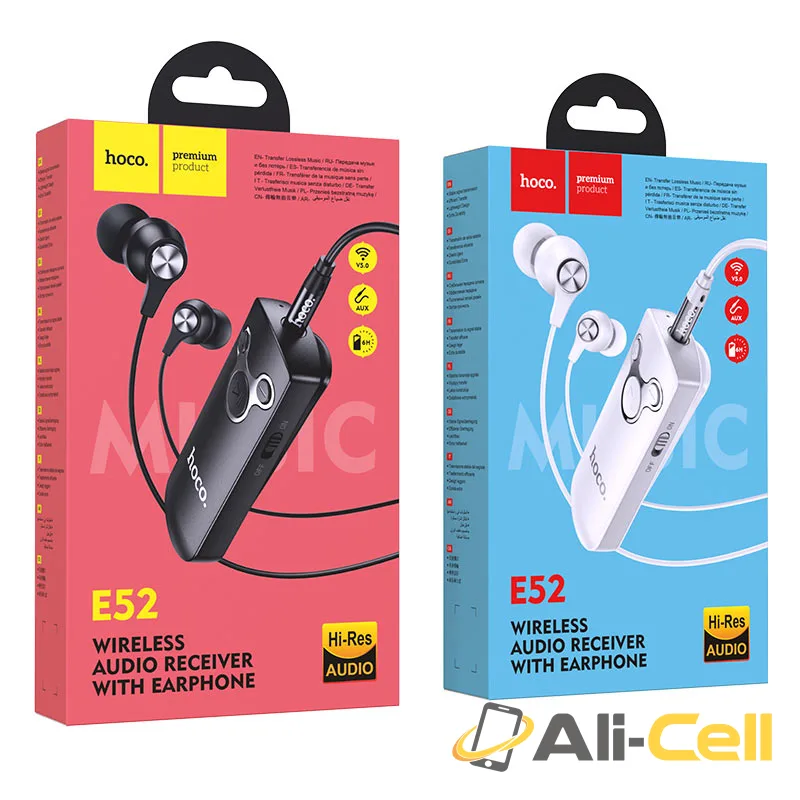 Earphones “E52 Euphony” with wireless audio receiver (E52 White) — 7