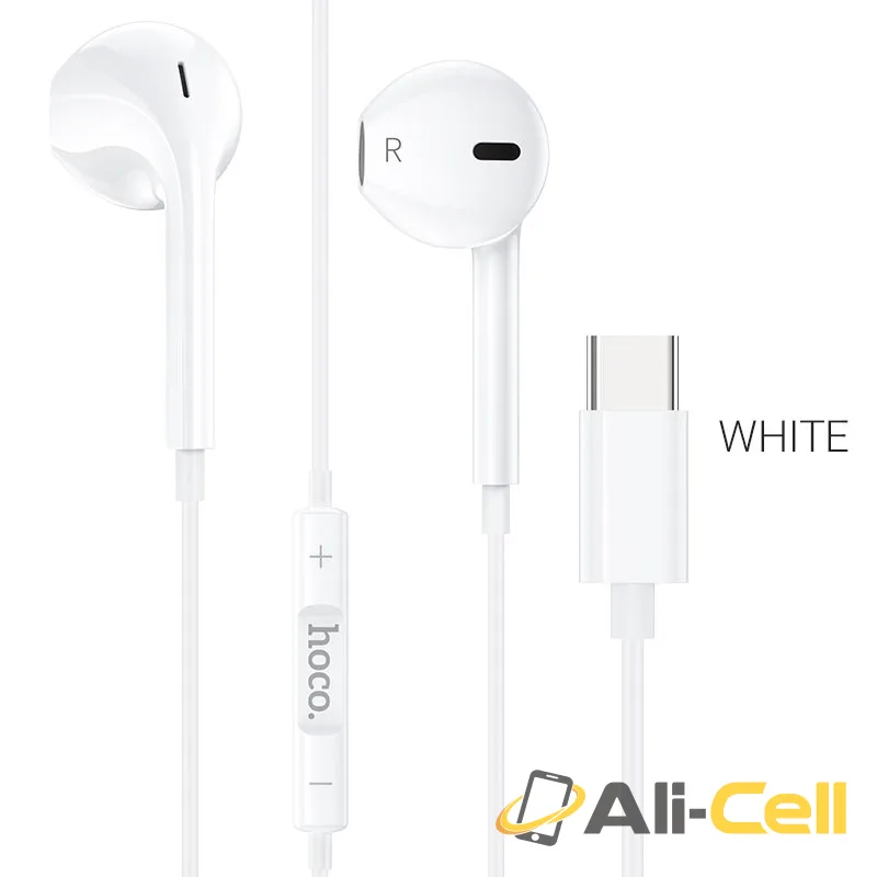 Wired earphones for Type-C “M80 Original series” with mic (set 20pcs) (M80 Type C Set White)