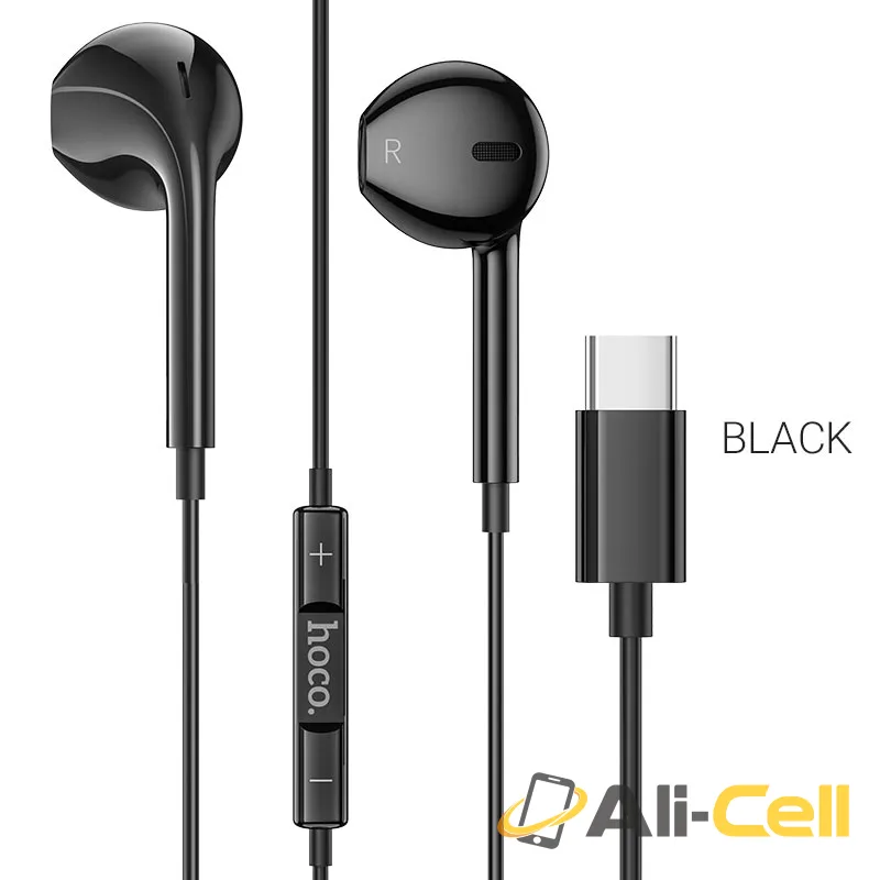 Wired earphones for Type-C “M80 Original series” with mic (set 20pcs) (M80 Type C Set Black)