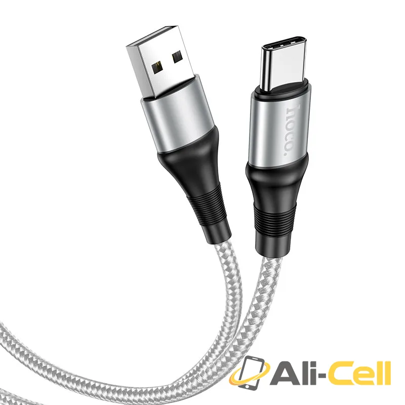 Cable USB to Type-C “X50 Excellent” charging data sync (X50 Type C Black, 1.0m) — 3