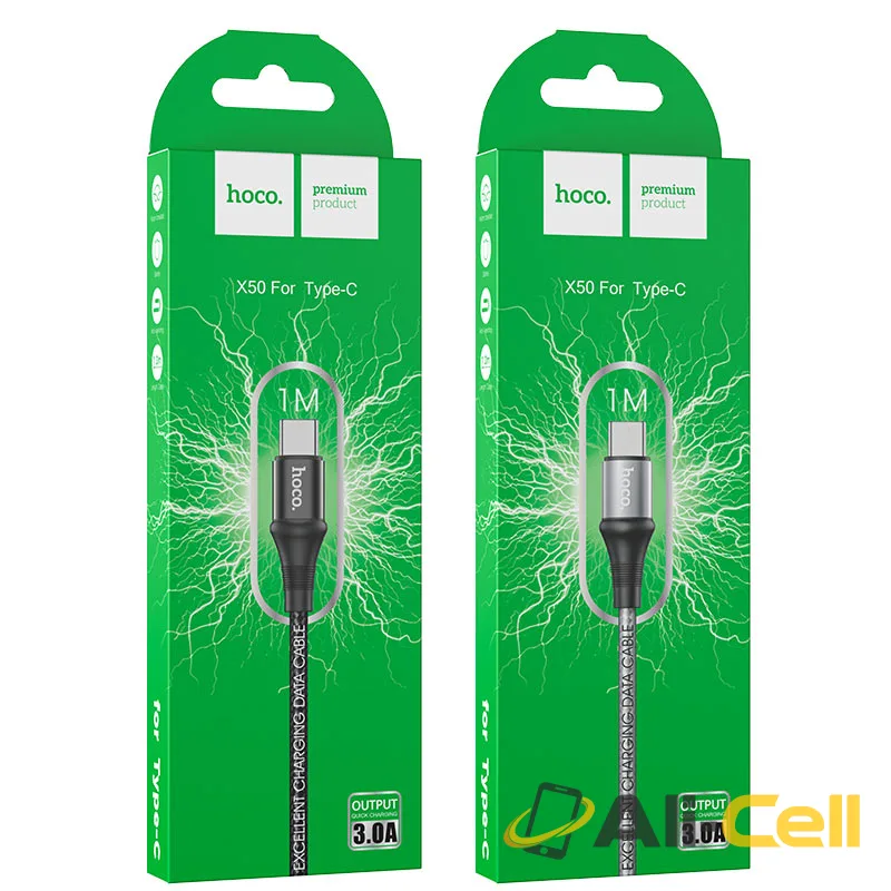 Cable USB to Type-C “X50 Excellent” charging data sync (X50 Type C Black, 1.0m) — 7