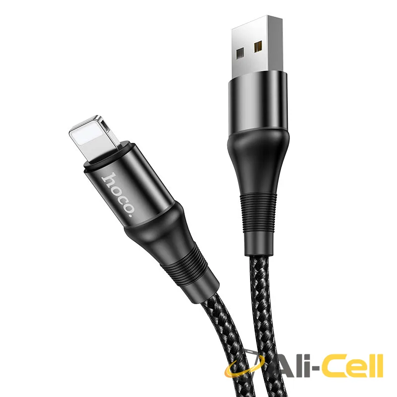 Cable USB to Lightning “X50 Excellent” charging data sync (X50 Lightning Black, 1.0m) — 4