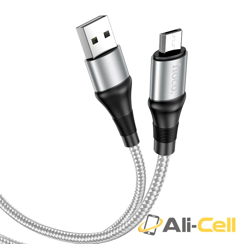 Cable USB to Micro-USB “X50 Excellent” charging data sync (X50 Micro Usb Gray, 1.0m) — 2