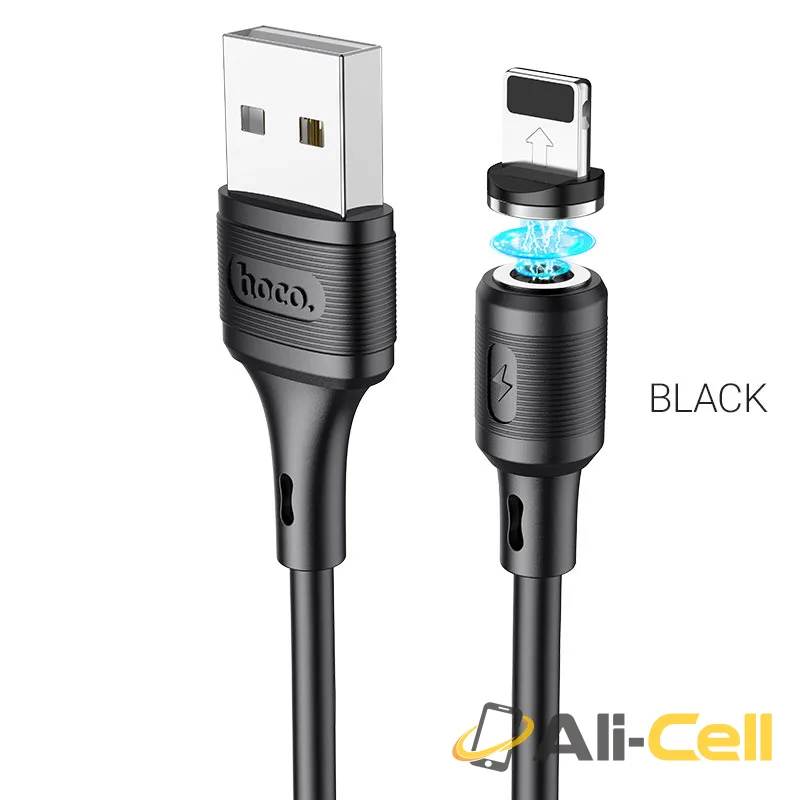 Cable USB to Lightning “X52 Sereno” magnetic charging (X52 Lightning Black, 1.0m)