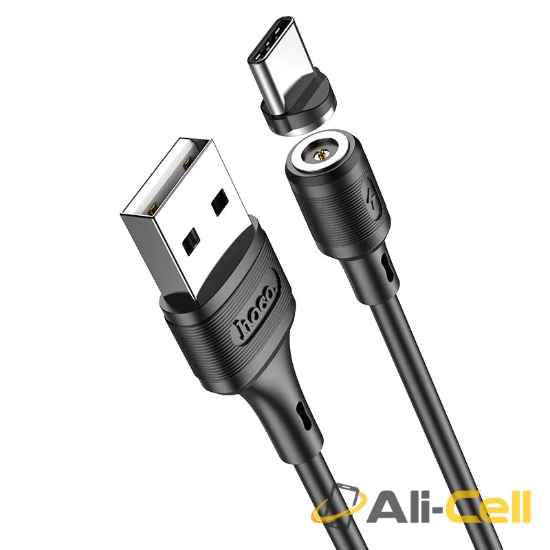 Cable USB to Type-C “X52 Sereno” magnetic charging (X52 Type C Black, 1.0m) — 2