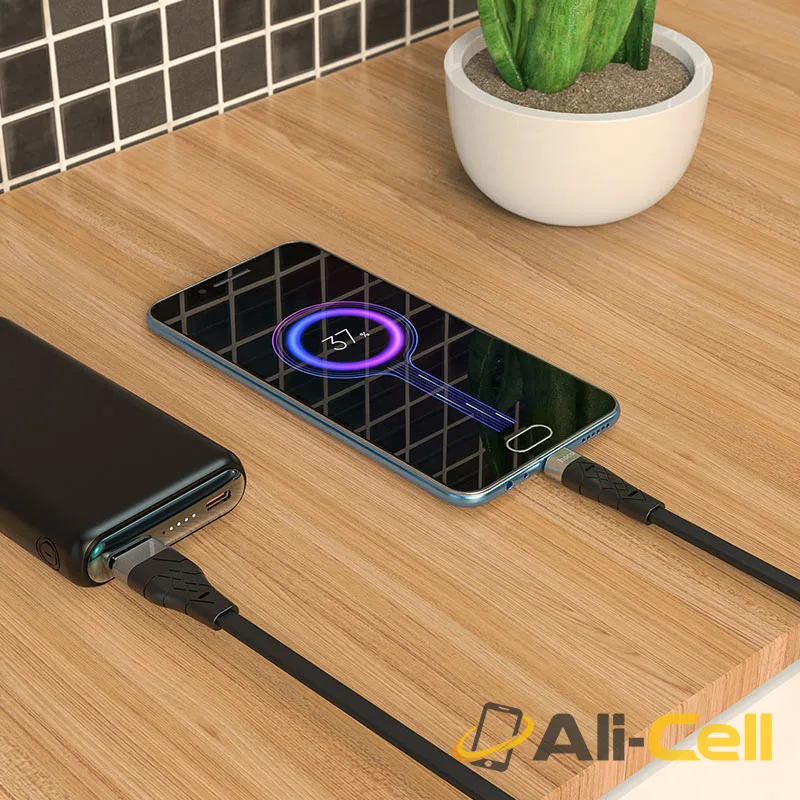 Cable USB to Micro-USB “X53 Angel” charging data sync (X53 Micro Usb Black, 1.0m) — 6