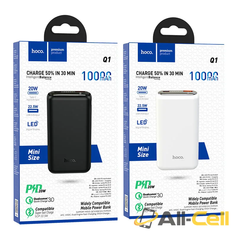 Power bank “Q1 Kraft” PD3.0 + QC3.0 10000mAh (Q1 White) — 7