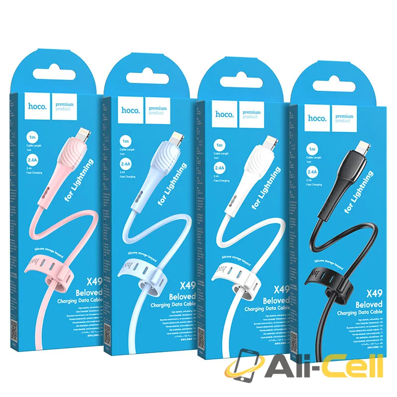 Cable USB to Lightning “X49 Beloved” charging data sync (X49 Lightning White, 1.0m) — 7